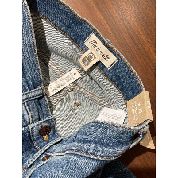 Madewell The Perfect Vintage Jean in Melgrove Wash 25 New Denim Pants (hemmed) - Picture 11 of 15